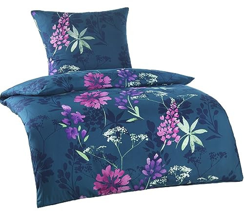 Dresscode 4tlg Bettwäsche Garnitur in Mikrofaser Bettbezug 135x200 Kissenbezug 80x80