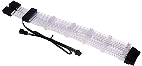 Lian Li Strimer 8-Pin RGB PCIe VGA Power Cable – 300mm RGB Cable for Custom PC Builds – Neon Lighting Effects – Compatible with 5V ARGB Motherboards