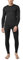 LAPASA Herren Innenfleece Thermounterwäscheset, Thermounterhemd & Thermohosen Funktionsunterwäsche Sets M11, Schwarz (Warm), L