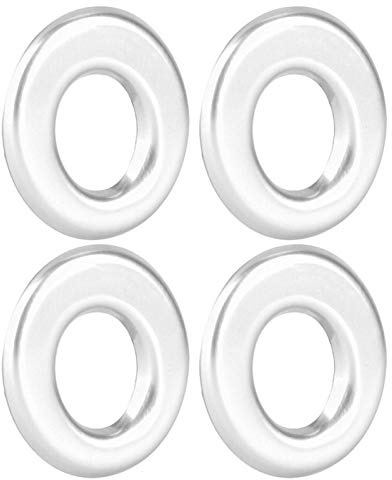 KIMISS 4pcs Aluminum Alloy Door Lift Lock Pin Knobs Rings Trim Cover Frame Fit for Replacement for GLA/GLC New C-Class E-Class Silve Red (Silver)