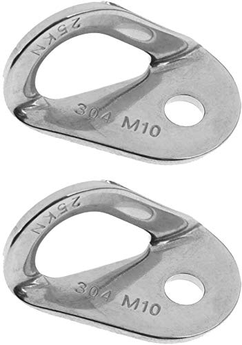 N/W Heavy Duty Rock Climbing Bolt Hanger Wall Anchor for Carabiner Mountaineering Caving Rappelling 25KN 2pcs