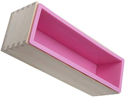 Seifenform, Ausstechformen, Keksformen, Laib, Seife, rechteckig, Silikon, Seifenherstellung, Formen mit Holzbox für handgefertigte Seifenherstellung, DIY-Kits, Harzformen