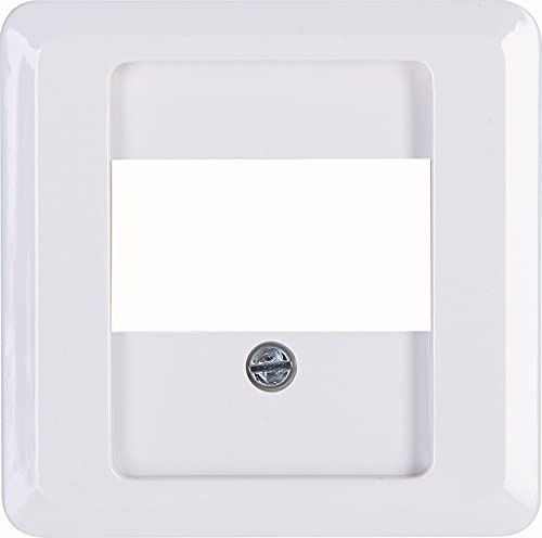 Kopp HK02 - TAE-Abdeckung, 1-3 Anschlüsse (oder 2-Fach USB-Steckdose), Farbe: arktisweiß, 5er Pack, 358113005