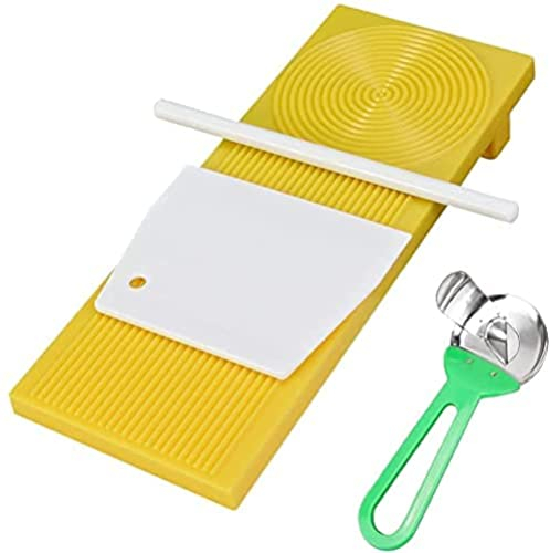 BTOSEP Molde de Pasta, Herramienta de Tablas de ñoquis de plástico para Hacer macarrones, Pasta y ñoquis, Cortador, Rodillo, Herramienta de Cocina Manual, moldes de suplemento alimenticio