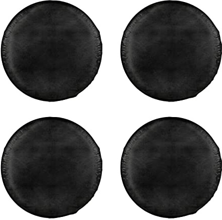 ETOPARS 4 Piezas Cubiertas de Neumáticos 18-21 Pulgadas Impermeable Cubierta de llanta de Refacción Cubierta Neumático Funda Protector para Ruedas Remolque Negro