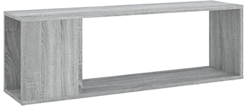 vidaXL TV Schrank Lowboard TV Möbel Tisch Board Sideboard Fernsehschrank Fernsehtisch HiFi-Schrank Grau Sonoma 100x24x32cm Holzwerkstoff
