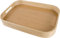 E&W Natural Bamboo Tray for Serving, Eco-Friendly and Durable, Rectangle Kitchen Tray with Raised Edges and Handles - 40cm