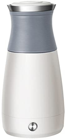 400 ml de tetera eléctrica portátil de hervidor de agua aislados hervidor eléctrico encierro automático y protección de quema en seco,Grey