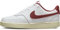Nike Court Vision Low Women's Basketball Sneakers, Whitw/Wine, 7 UK