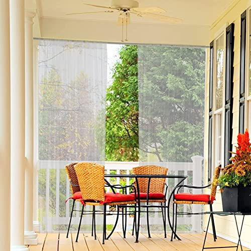 Mosquito Netting for Porch/Patio/Canopy/Garden, Outdoor Sheer Tulle Curtains Mesh Net, Decoration Netting for Party Wedding Arch Draping&Ceiling Drapes Fabric, Grey 54x84in