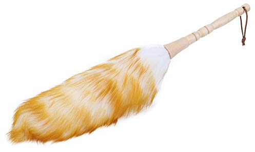 Plumero, Plumero De Lana Suave Antiestático, Limpiador De Polvo Con Mango De Madera Para Herramienta De Limpieza De Muebles Domésticos
