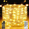 Guirnalda Luces Exterior, 15M 150LEDs Alambre Luces LED Exterior Jardin, 8 Modes Blanco Cálido Guirnalda Luces Exterior Enchufe, Luces Navidad Fairy Lights para Navidad Balcón Interior Bodas