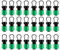 Haptufer 24 Piezas de TapóN de Extremo de TuberíA de Riego por, Accesorio de Tapa de Extremo Universal de 1/2 Pulgada, para con Aspersor de TuberíA de Cinta de de 16 Mm