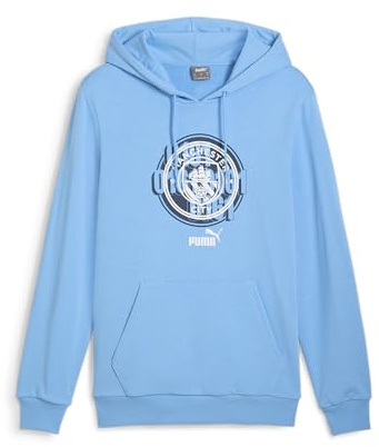 PUMA Herren Manchester City F.C. ftblCULTURE Hoodie M, Team Light Blue