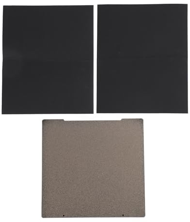 Doppelseitige Beschichtung, Hohe Temperaturbeständigkeit, Kompatible Verbrauchsmaterialien, 3D Drucker Bauplatte für Prusa I3 MK52 MK3 MK3S MK4 mit PET PEI Stahlblech