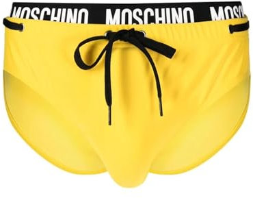 Moschino Swim Costume da Bagno Uomo Poliestere Giallo M