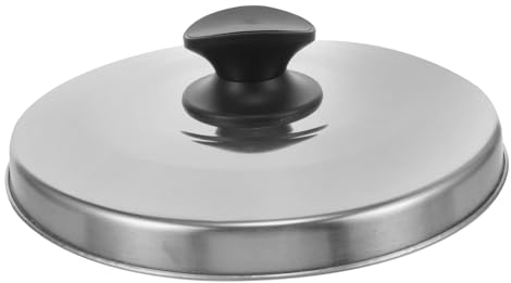 Cabilock Tapa de la Olla arrocera Stainless Steel Accesorios cocinita Cubierta de Olla arrocera Tapa de sartén de Hierro Fundido Tapa de Olla arrocera de Acero Inoxidable Metal