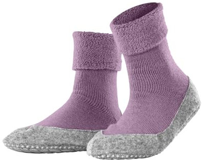 FALKE Damen Stoppersocken Cosyshoe W Hp Wolle rutschhemmende Noppen 1 Paar, Rosa Phlox 8967, 41/42 EU