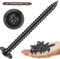 150Pcs #8 × 2 Black Wood Screws, Phillips Truss Head Wood Screws, Quick Metal Self Tapping, Zinc Plated Steel, Truss Head Screws by Mywish