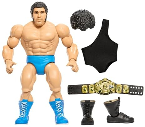 WWE Superstars Andre The Giant 15,2 cm Retro Actionfigur, Schwarz