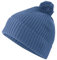 FALKE Unisex Beanie-Mütze Hat with Pompom U Be Kaschmir schnelltrocknend warm 1 Stück, Blau Bluestone 6067, OneSize
