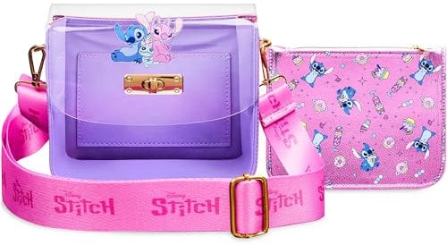 Disney Stitch Borsetta Bambina Borsa Tracolla Ragazza e Portamonete Piccolo con Cerniera per Viaggi Vacanze Idee Regalo per Lei