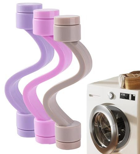 Raypontia Support de porte de lave-linge, accessoire de porte de lave-linge magnétique - Butée de porte de laveuse flexible,Support de porte pour Machine à laver à chargement frontal, 3 pièces, pour