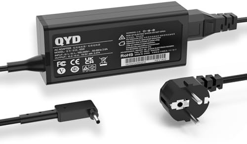 QYD 45W Chargeur pour Acer Aspire A315-23 A315-24P A315-35 A317-53 A317-54 A317-55P A115-32 A314-22 A314-23P A514-55 A515-45 A517-52 EX215-22 Aspire 1 3 5 Series Alimentation Adaptateur