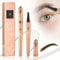 2024 Neu 3D Microblading Augenbrauenstift mit 4 Gabelspitzen Applikator,Augenbrauenstift Wasserfest, Langanhaltenden Magischer Eyebrow Pen Erzeugt Mühelos Natürlich Aussehende Brauen (Dunkelbraun)