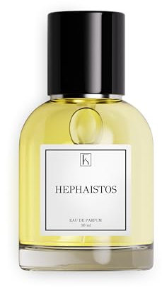 KAZAAR - HEPHAISTOS - 30ml - Eau de Parfum für Herren - Holzige Duftnoten von Sandelholz, Tonkabohne & Oud - mit 20% Parfümöl bis zu 8h lang anhaltender Duft - aus Schweizer Manufaktur