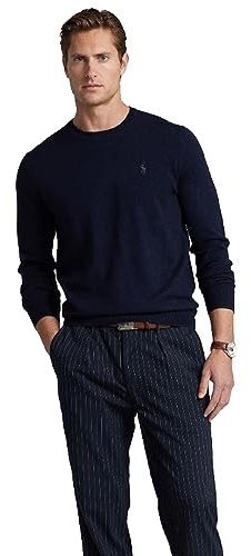 Ralph Lauren Maglione in cotone Slim Fit, Blu navy, L