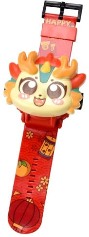 Digital Projector Clock, Toys with Projector Clock, Digital Watch Projector with Animal Dragon Head | Adjustable Digital Screen Projection Clock with 24 Patterns