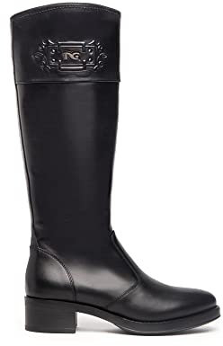 Nero Giardini I205780D Stivali Donna in Pelle - Nero 37 EU