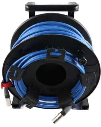 ZZWFMW Robuste Kabeltrommel mit 100M Netzwerkkabel(Low delay Cable)