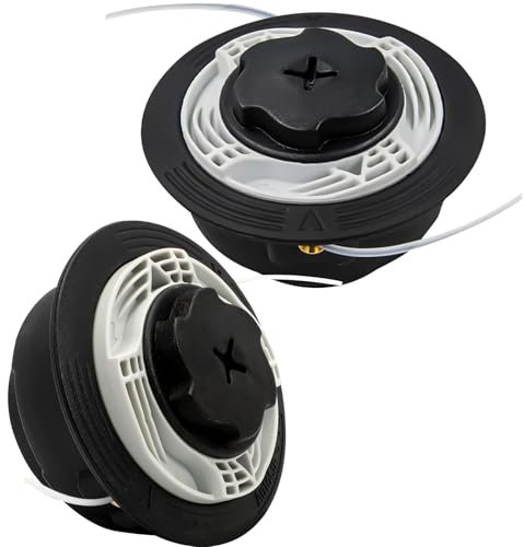 Puasok 2 Pezzi Testina Decespugliatore Compatibile con Autocut C6-2, Testa di Filo per Tagliabordi, Ricambio per Stihl FS38 FS40 FS45 FS50 FSE60 FSE71 FSE81 FSA60R FSA86R KM56 KM94 KM111