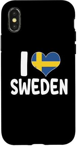 Ich liebe Sweden Pride Swedish Roots Hülle für iPhone X/XS