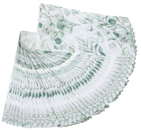 Eukalyptus Papierservietten 40 Stück aus Papier für Dinnerparty