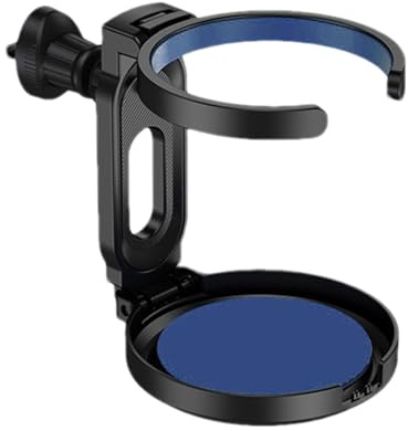 AUJSHDH Getränkehalter Auto, für VW Golf 4 5 6 7 8 Mk4 Mk5 Mk6 Mk7 Mk8 Auto Becherhalter mit Verstellbarer Boden und Untersetzer Für Kaffeebecher Und Getränkedose,C