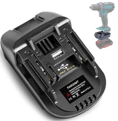 TPDL Akku Adapter für Parkside auf für Makita Elektrowerkzeug,Batterieadapter Konverter für Parkside XTEAM Serie 20V Pap 20 B1 B3 A1 auf Für Makita 18V Li-Ion Elektrowerkzeug