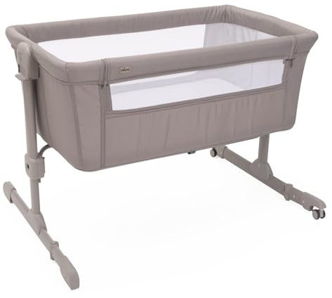 Chicco Next2Me Essential Culla Neonato Fianco Letto, Culla Co-Sleeping, Compatibile con Diversi Letti, Altezza Regolabile, Buona Circolazione dell'Aria, Materasso e Borsa inclusi, 0-6 Mesi, Beige