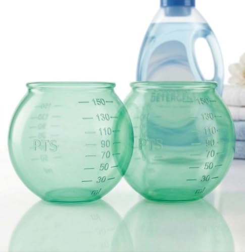 Lot de 2 Boules Doseuses pour Lessive, Distributeur, Lessive Liquide, Machine à Laver 100% Silicone, Économie de Lessive en Poudre et Liquides, Anti-Rayures, Unique, (2 Boules Couleur Verte)