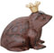 Esschert Design Froschkönig, klein, Deko-Figur, Deko-Skulptur, Froschfigur, Froschdekoration, Maße 13,5 x 11,9 x 12,9 cm