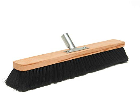 Brück 3509112 Saalbesen Roßhaarmischung 50 cm, mit Metallhalter ø 24 mm