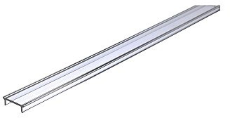 Reprofil Abdeckung P-01-10, 2000 mm, klar 95% transmission 983011