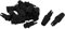 sourcing map Thread Adjustable Clamps Ceiling Light Cable Clips Grommet Black 10pcs