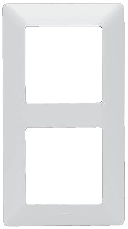 LEGRAND, Valena Life 2-fach Abdeckrahmen, aus halogenfreiem Thermoplast, für horizontale und vertikale Montage, zum Aufrasten auf Valena-Einsätze, Farbe: Ultraweiß, 754002