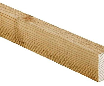 Treated Timber Batten 25x50mm (2x1 Inch) x 1.2 Metre (4 ft) Long