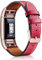 Mornex Correa de Cuero Genuino Compatible Charge 2, Correa Ajustable Correas de Recambio Pulseras Pulsera Banda de Actividad Física con Conectores de Metal