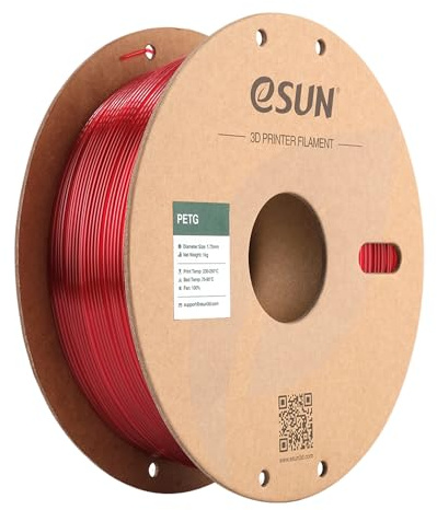 eSUN PETG Filament 1.75mm, 3D Printer Filament PETG, Dimensional Accuracy +/- 0.05mm, 1KG Spool (2.2 LBS) 3D Printing Filament for 3D Printers, Magenta
