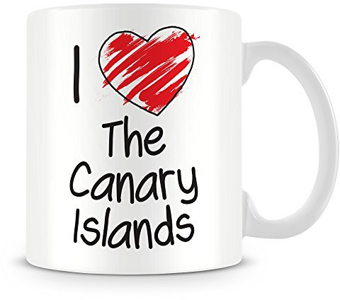 I Love The Canary Islands Personalised Mug - Add Photo - Customised Cup Gift